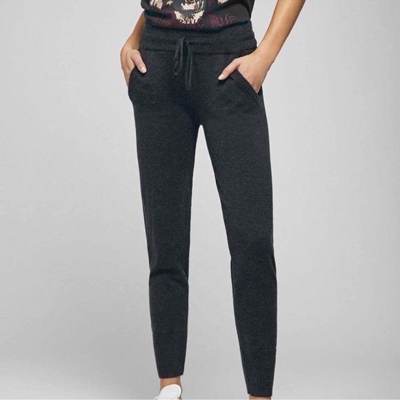 Anine Bing 100% Cashmere Black Angie Lounge Joggers Size Small - Picture 3 of 12